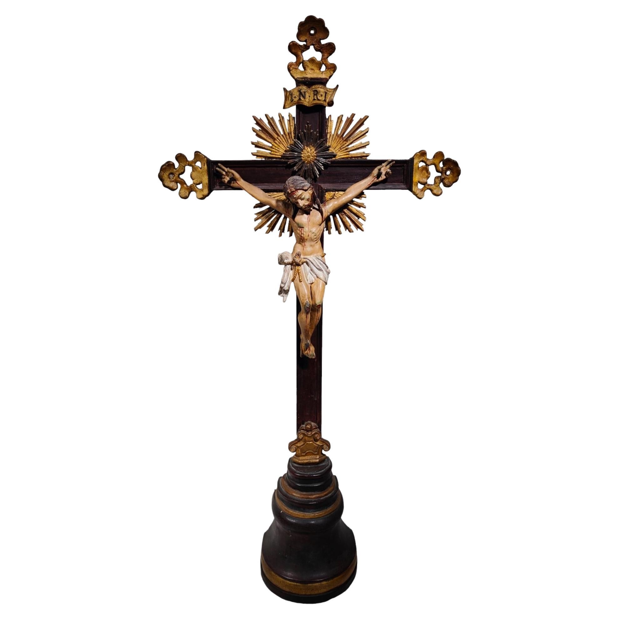 Large Indo-Portuguese cross of 100 cm For Sale