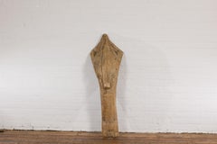 Large Indonesian Hand Carved Batak Singa Singa Tribal Carving from Sumatra