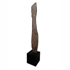 Large Indonesian Stone Sculpture on Stand