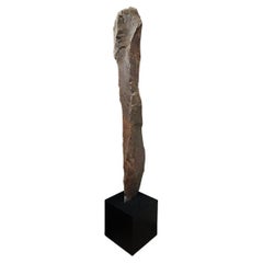 Large Indonesian Stone Sculpture on Stand