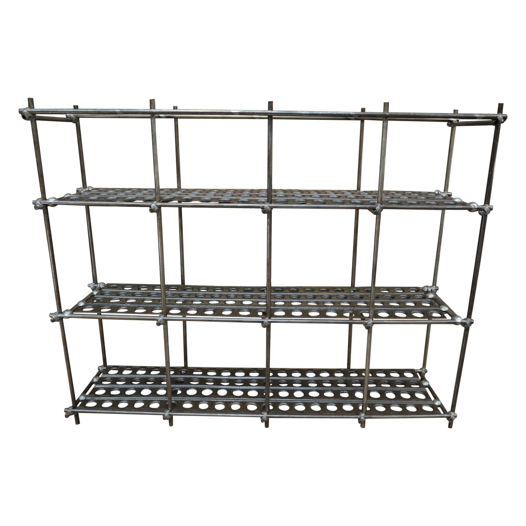 Large Industrial Adjustable Shelve from French Factory, circa 1950 For Sale