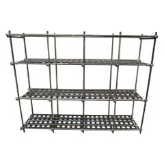 Large Industrial Adjustable Shelve from French Factory, circa 1950