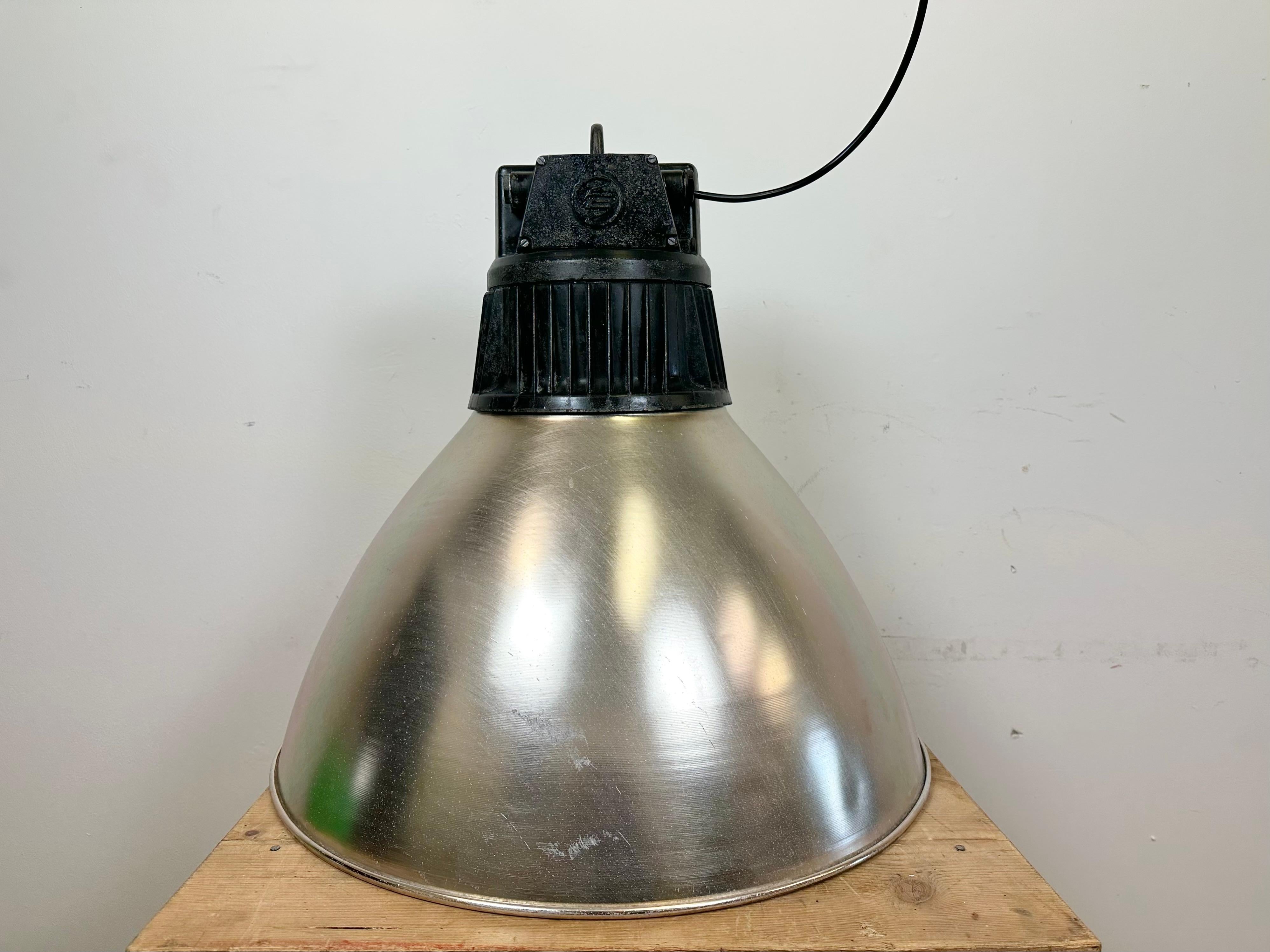 Large Industrial Aluminium Pendant Light from Elektrosvit, 1960s For Sale 5