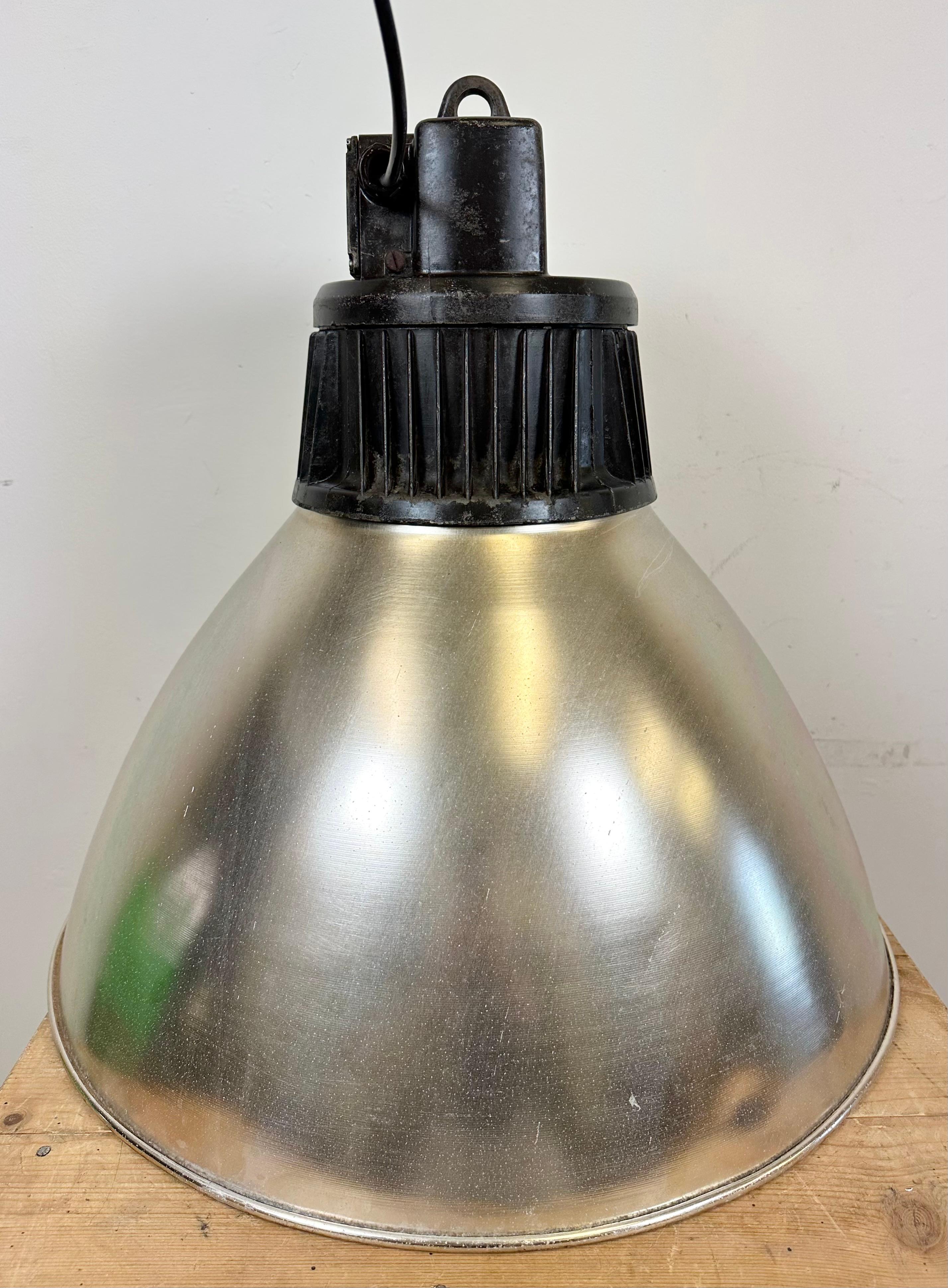 Large Industrial Aluminium Pendant Light from Elektrosvit, 1960s For Sale 11