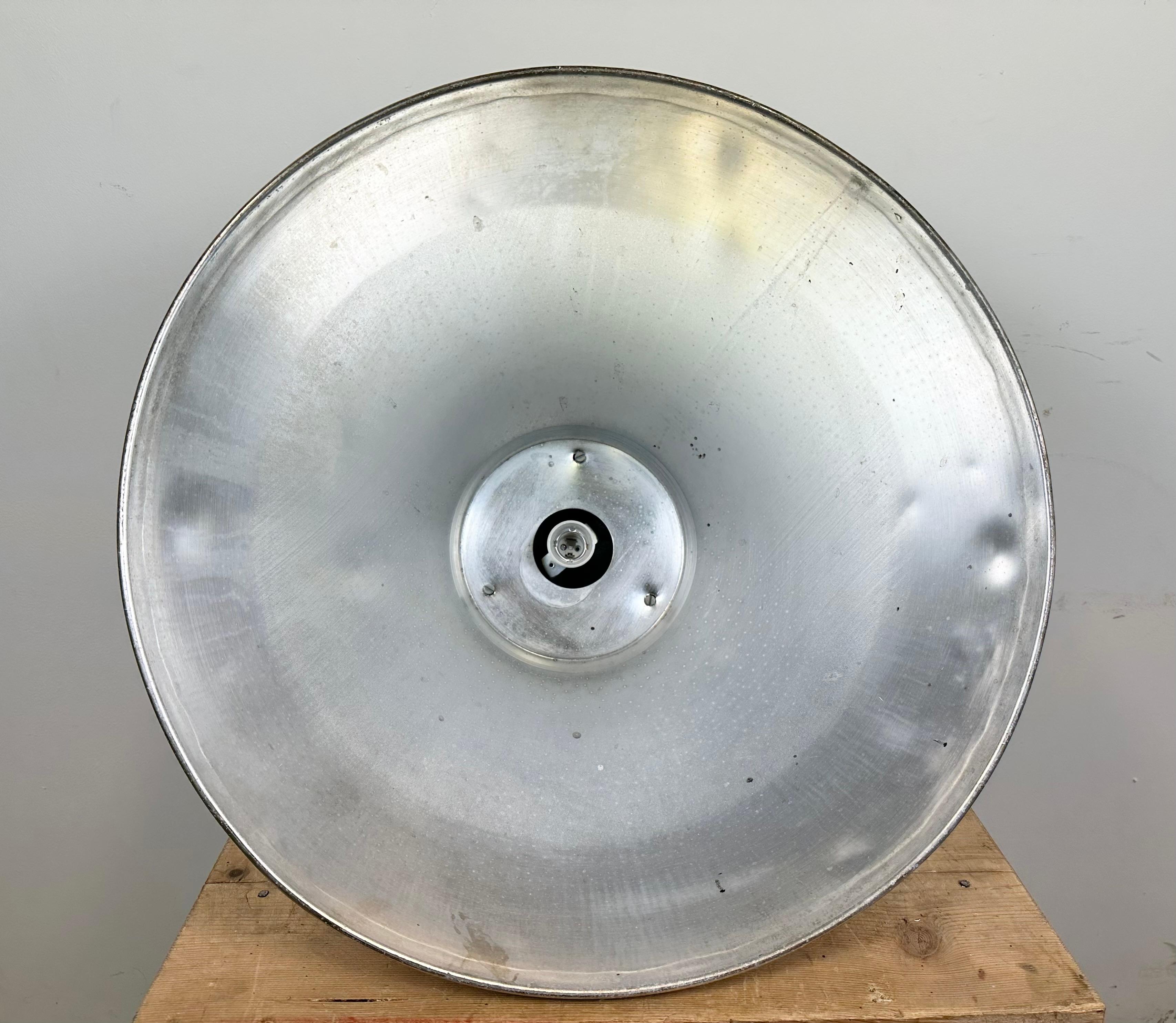 Large Industrial Aluminium Pendant Light from Elektrosvit, 1960s For Sale 12