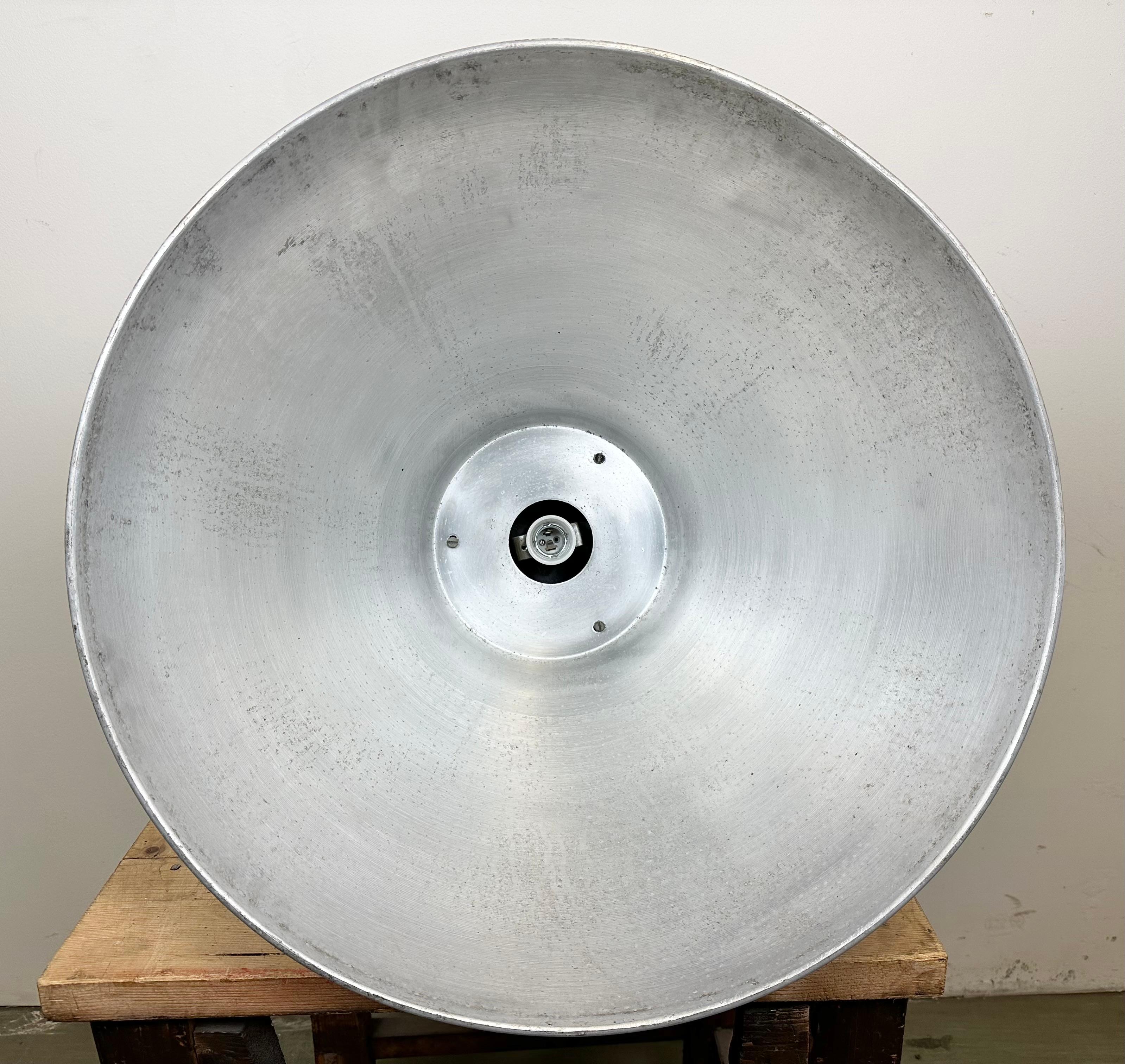 Large Industrial Aluminium Pendant Light from Elektrosvit, 1960s For Sale 13