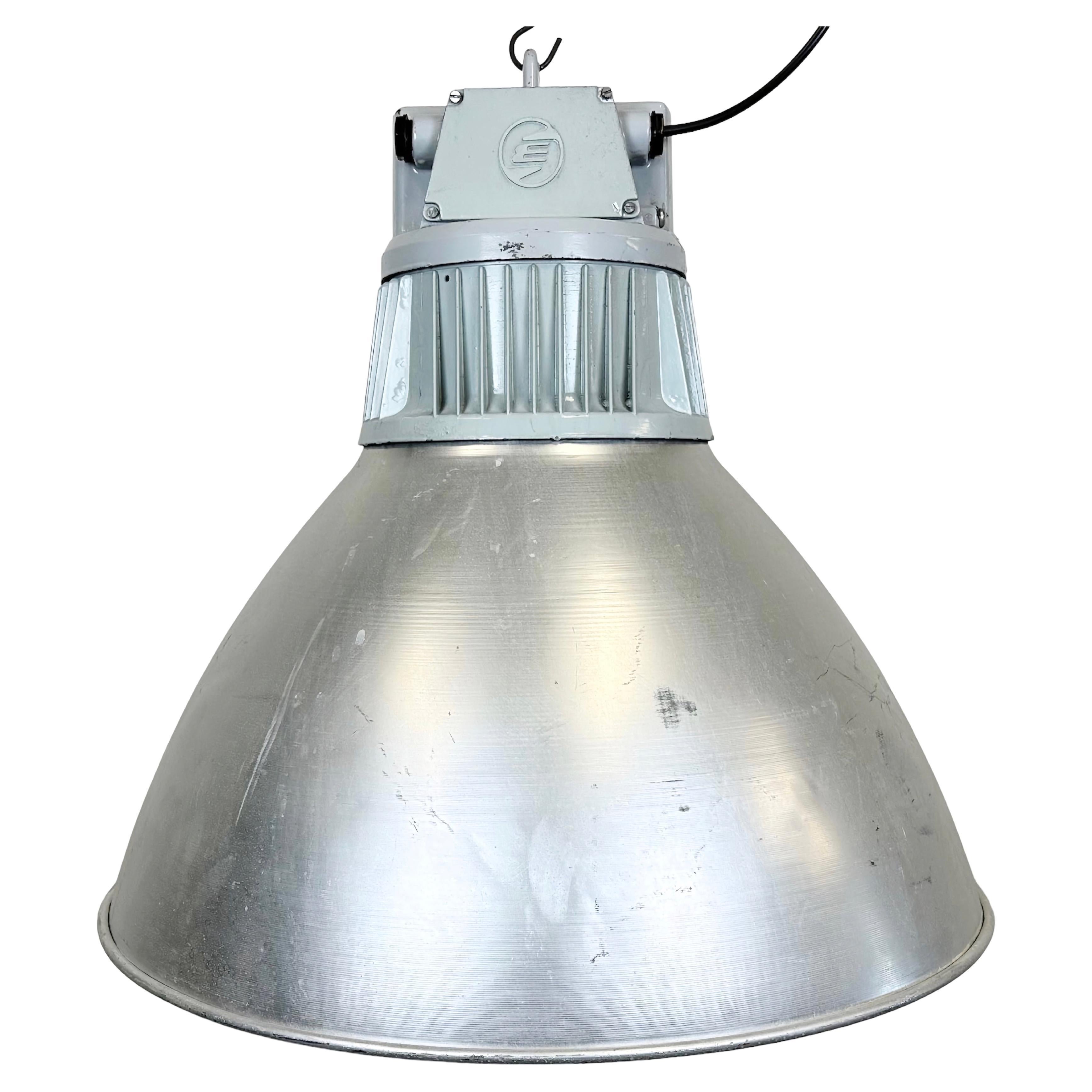 Large Industrial Aluminium Pendant Light from Elektrosvit, 1960s For Sale