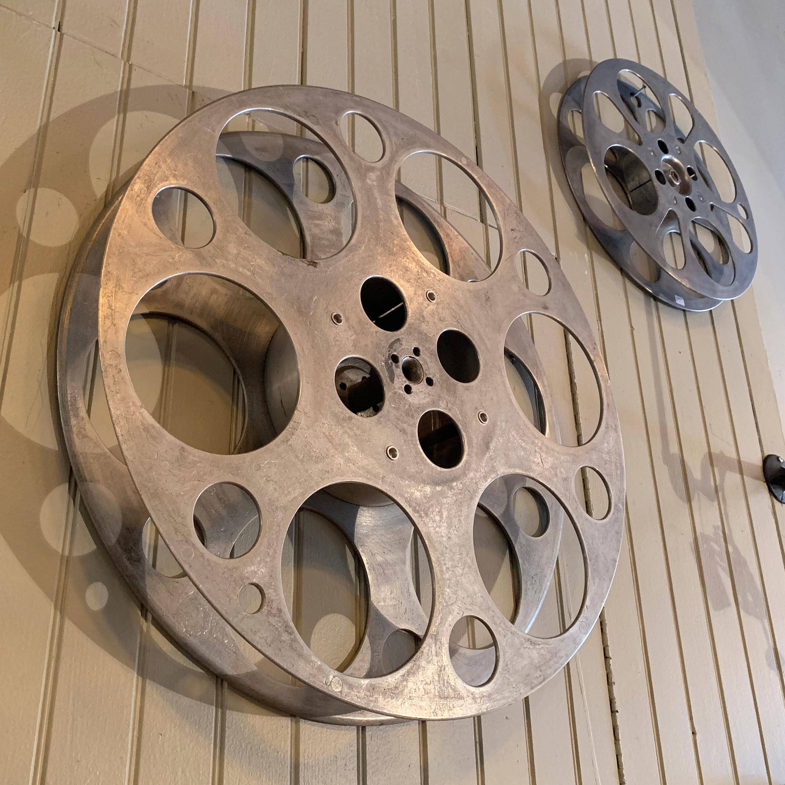 Filmreel aus Industrie-Aluminium, großformatig im Zustand „Gut“ im Angebot in Brooklyn, NY