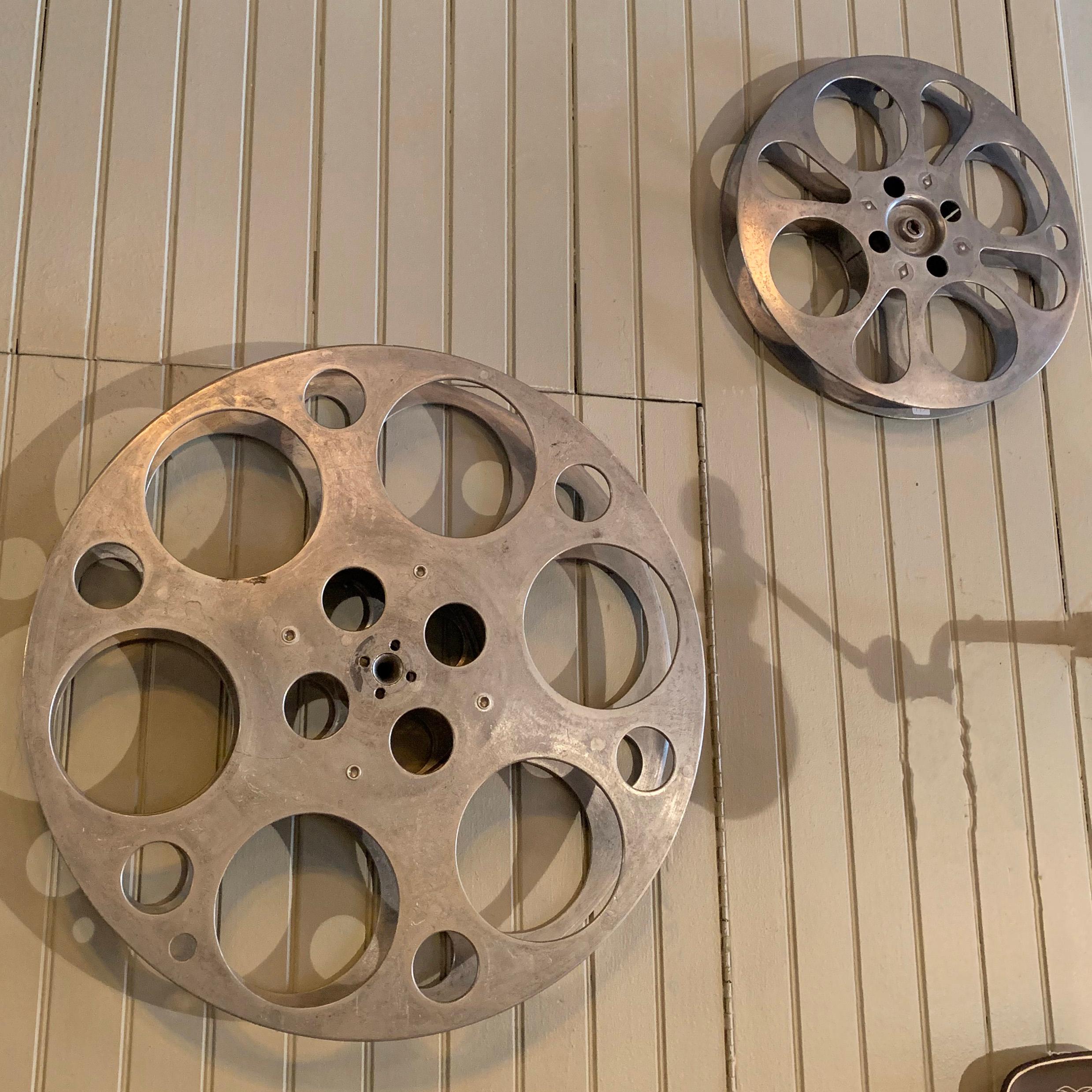 Large Industrial Aluminum Film Reel In Good Condition For Sale In Brooklyn, NY