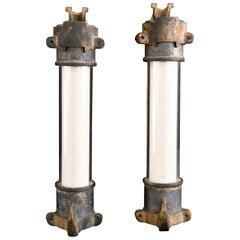 Grandes escarpins industriels en bronze et verre
