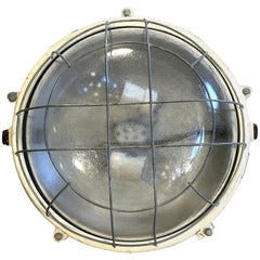 Large Industrial Cast Aluminium Wall or Ceiling Lamp from Elektrosvit, 1970s