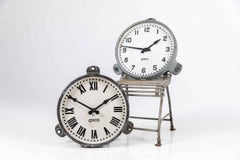 Large Industrial Cast Iron Gents of Leicester Factory Wall Clock, c.1930