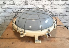 Large Industrial Cast Iron Wall or Ceiling Lamp, 1970s
