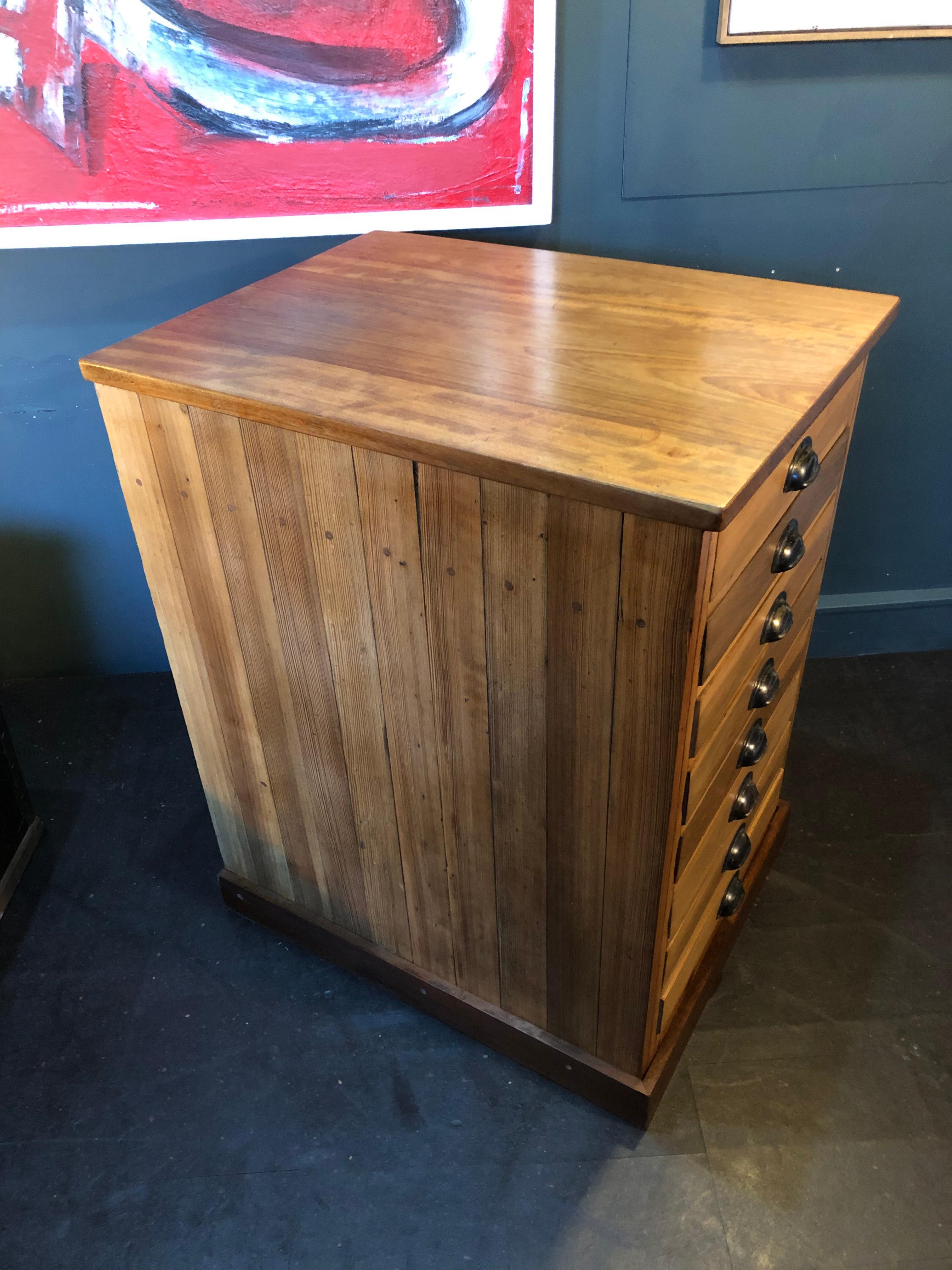 Industrial Workshop Chest of Drawers, Early 20th Century, Large. 10