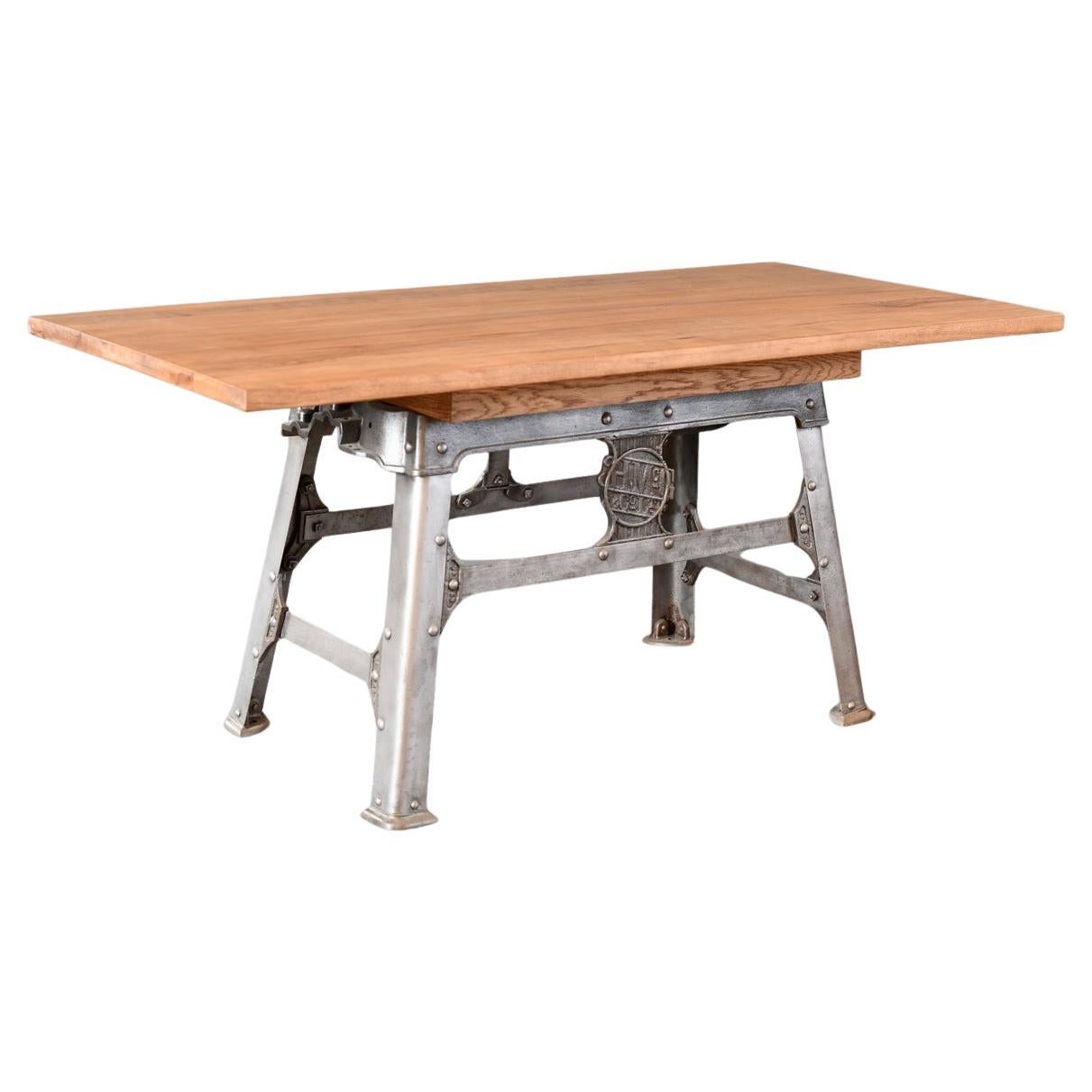 Large Industrial Dining Table By H Mc-G and Co Ltd Circa 1920s