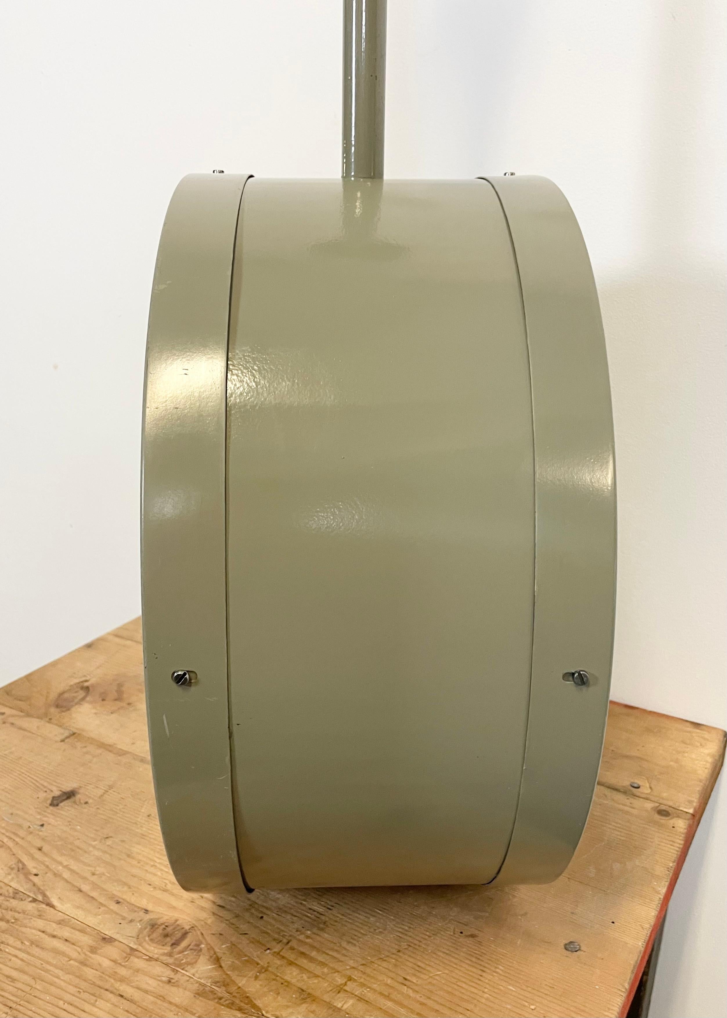 Large Industrial Double Sided Railway or Factory Clock from Pragotron, 1950s 2