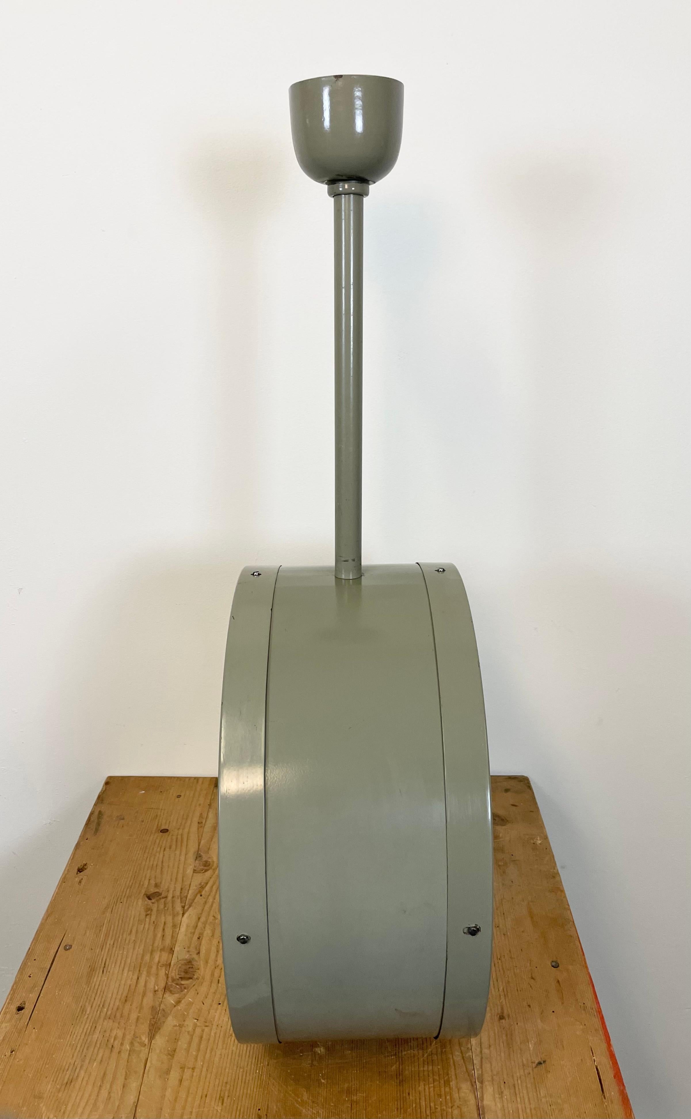 Large Industrial Double Sided Railway or Factory Clock from Pragotron, 1950s 3