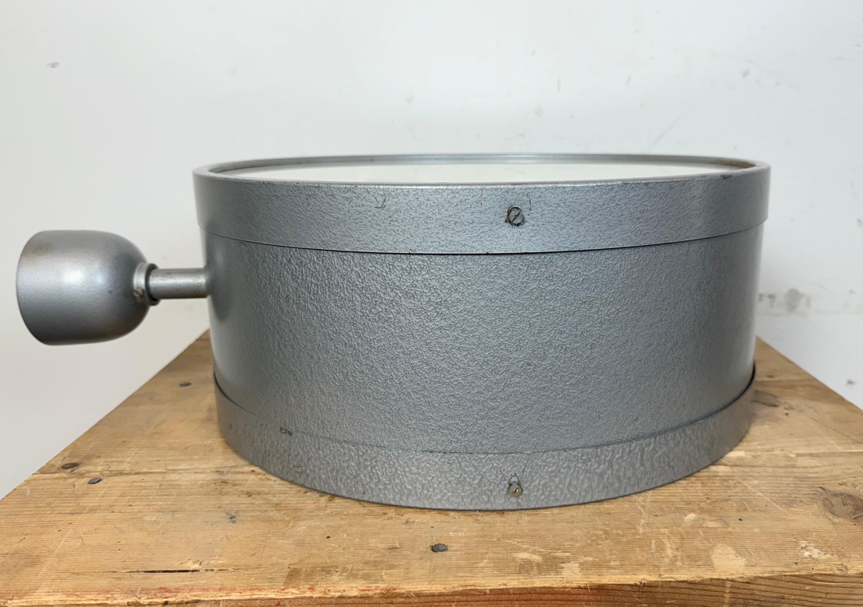 Large Industrial Double Sided Railway or Factory Clock from Pragotron, 1960s 6