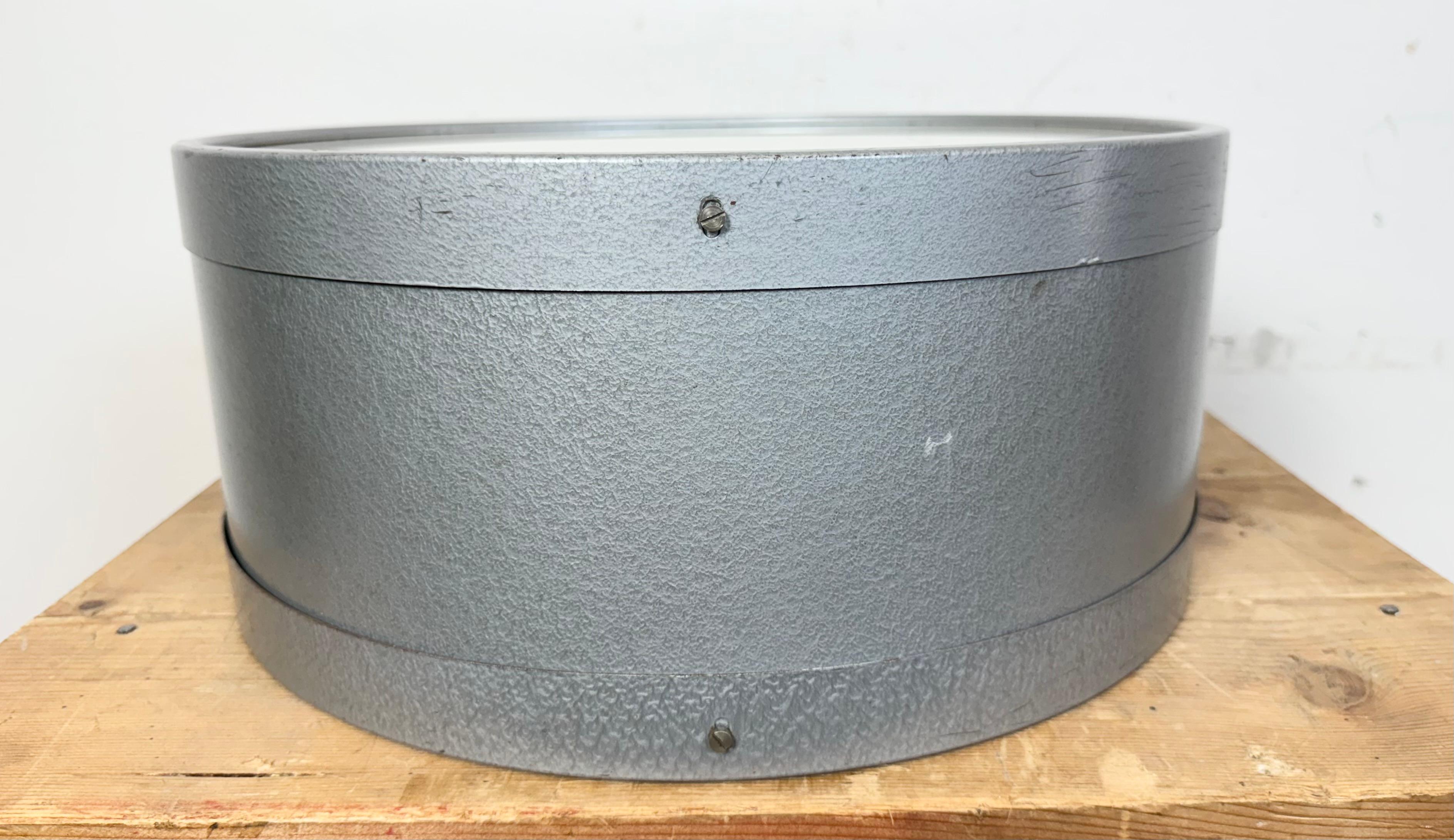 Large Industrial Double Sided Railway or Factory Clock from Pragotron, 1960s 12