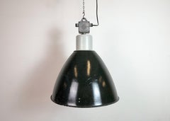 Large Industrial Enamel Factory Pendant Lamp from Elektrosvit, 1960s