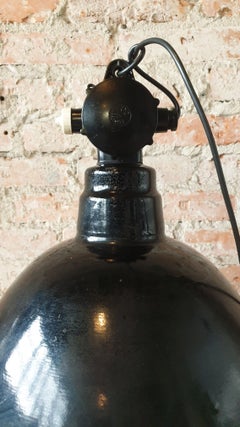 Large Industrial Factory Ceiling Lamp by Leuchtenbau Wittenberg, 1950s
