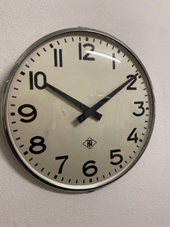 Orologio industriale da fabbrica o da stazione di grandi dimensioni di Telefonbau Und Normalzeit