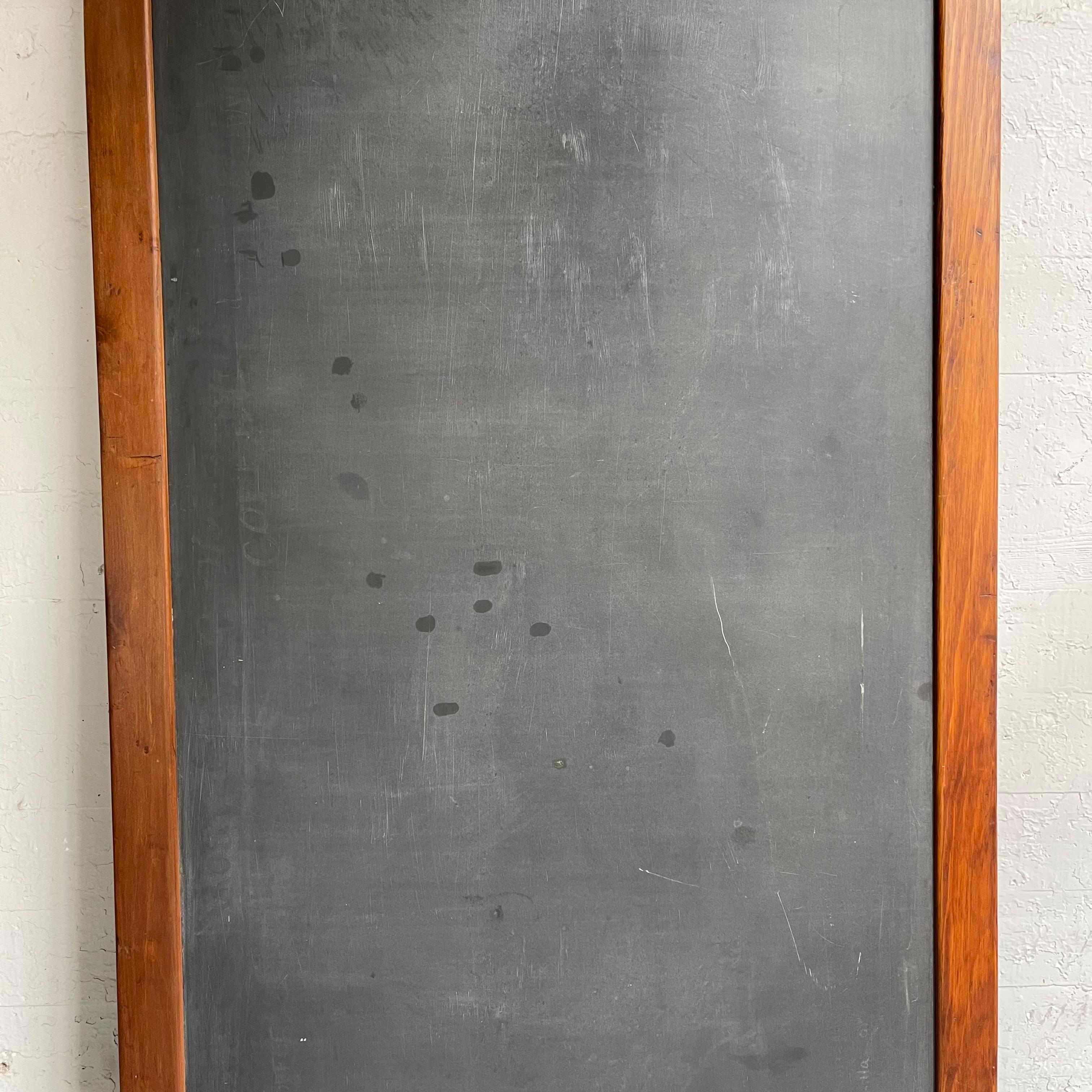 Large Industrial Framed Slate Chalkboard 1