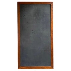 Used Large Industrial Framed Slate Chalkboard