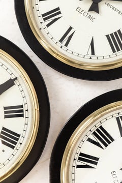 Large Industrial Gents of Leicester Railway Factory Wall Clock. c1920