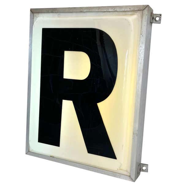 Large Industrial Illuminating Letter