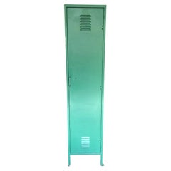 Large Industrial Kelly Green Locker Cabinet