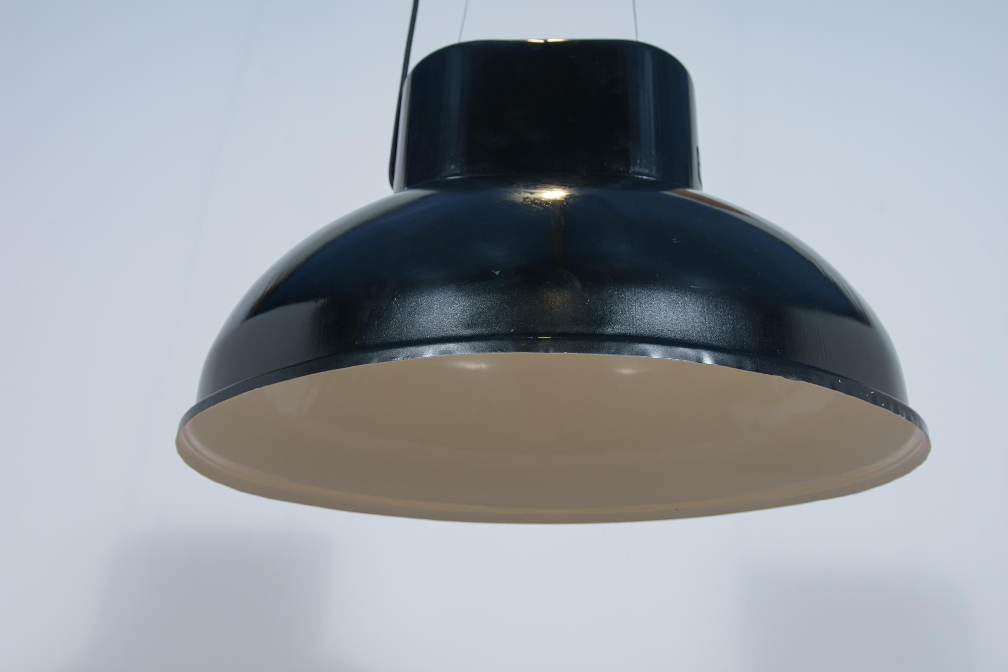 Mid-Century Modern Large Industrial Lamp Uboot, Mesko, Poland, 1970s For Sale