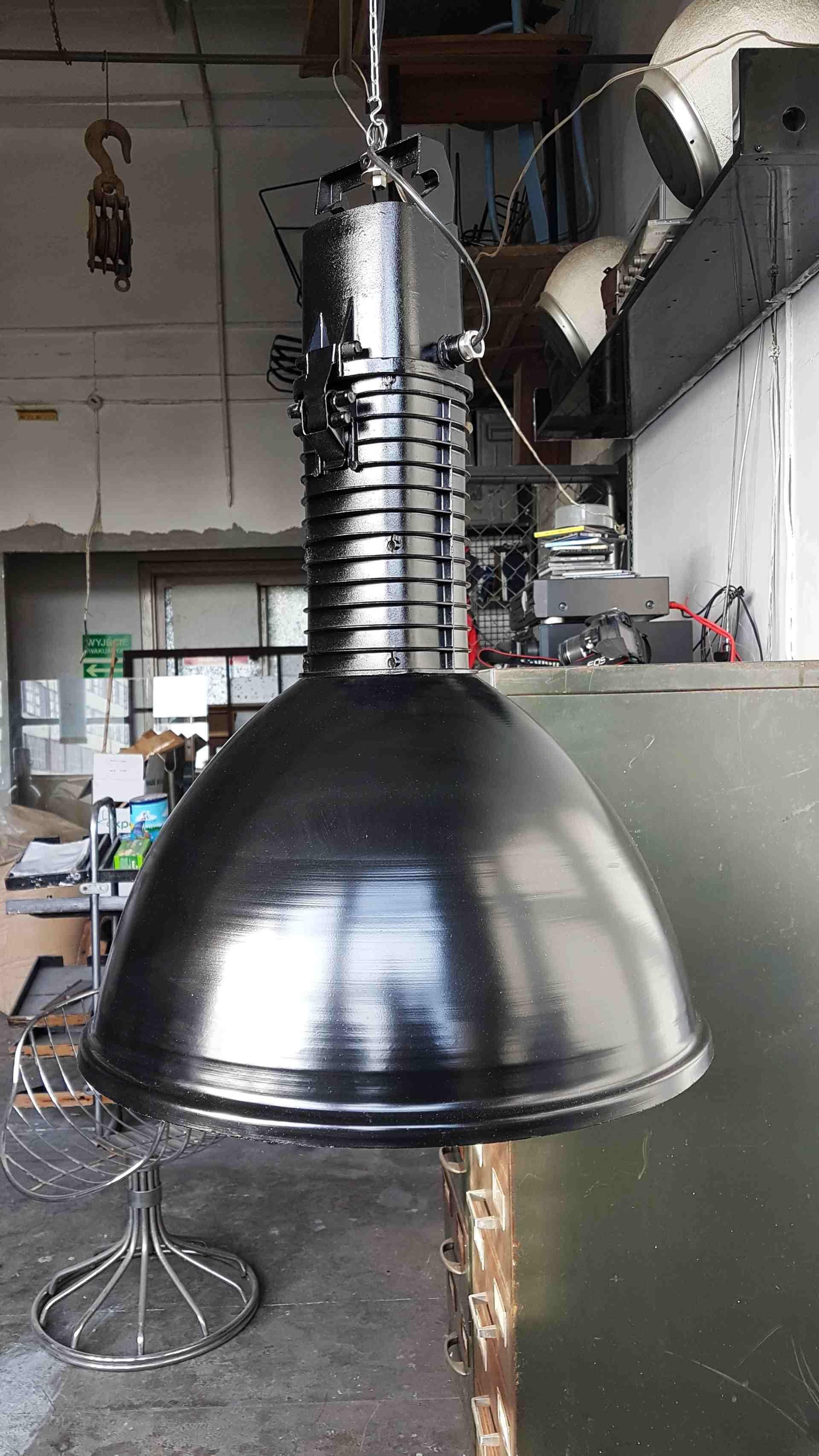 Polish Large Industrial Lamps by Polam Elgo, 1983 For Sale