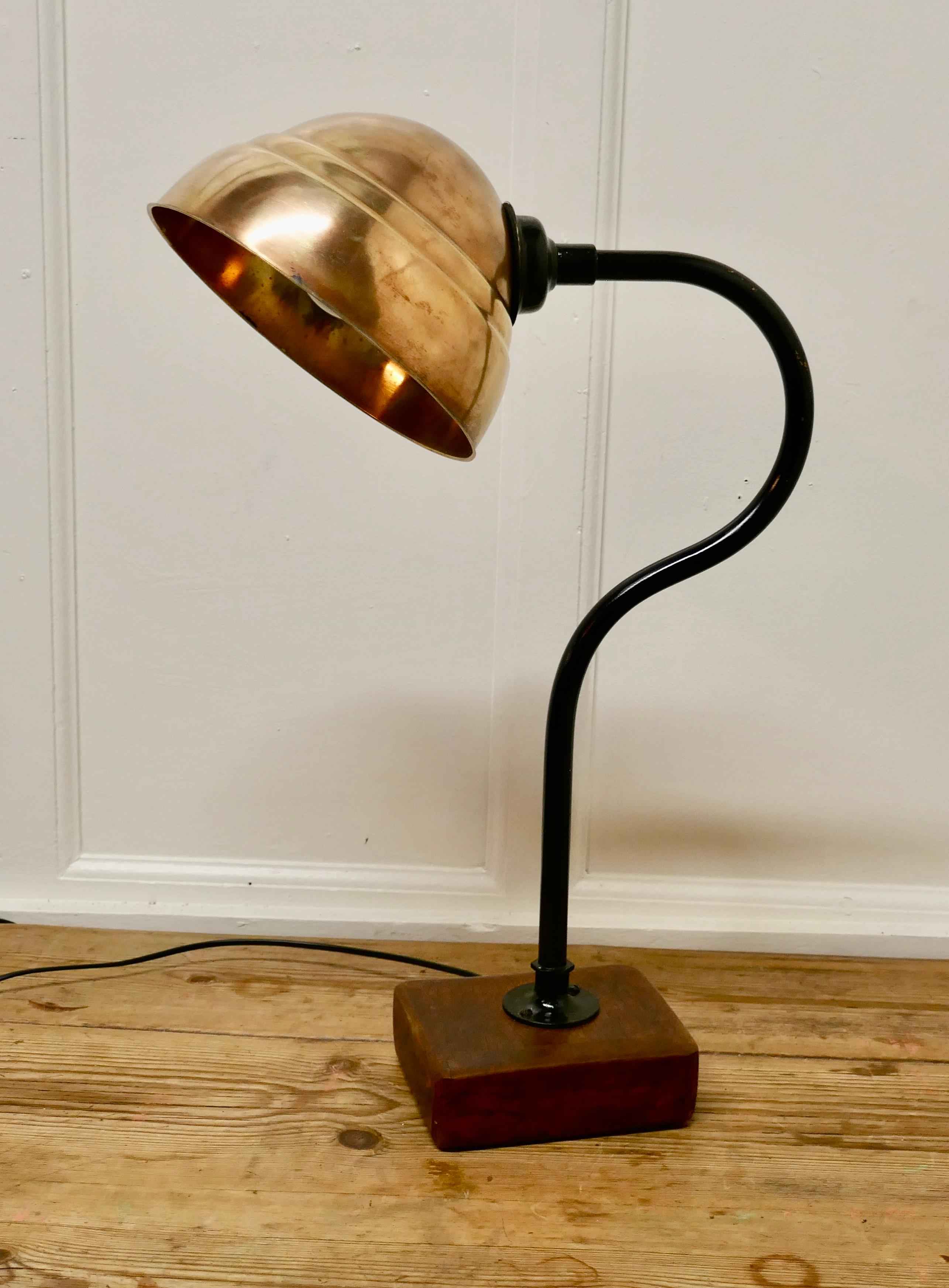 Large Industrial Look Desk Lamp In Good Condition For Sale In Chillerton, Isle of Wight