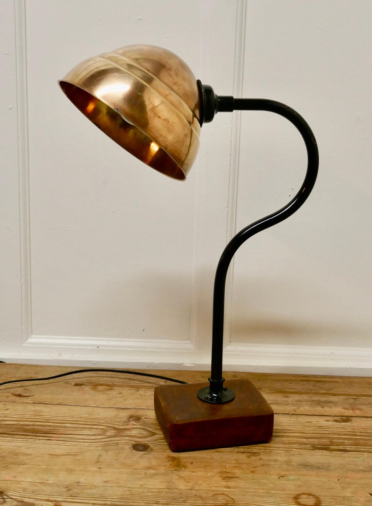 Large Industrial Look Desk Lamp For Sale at 1stDibs