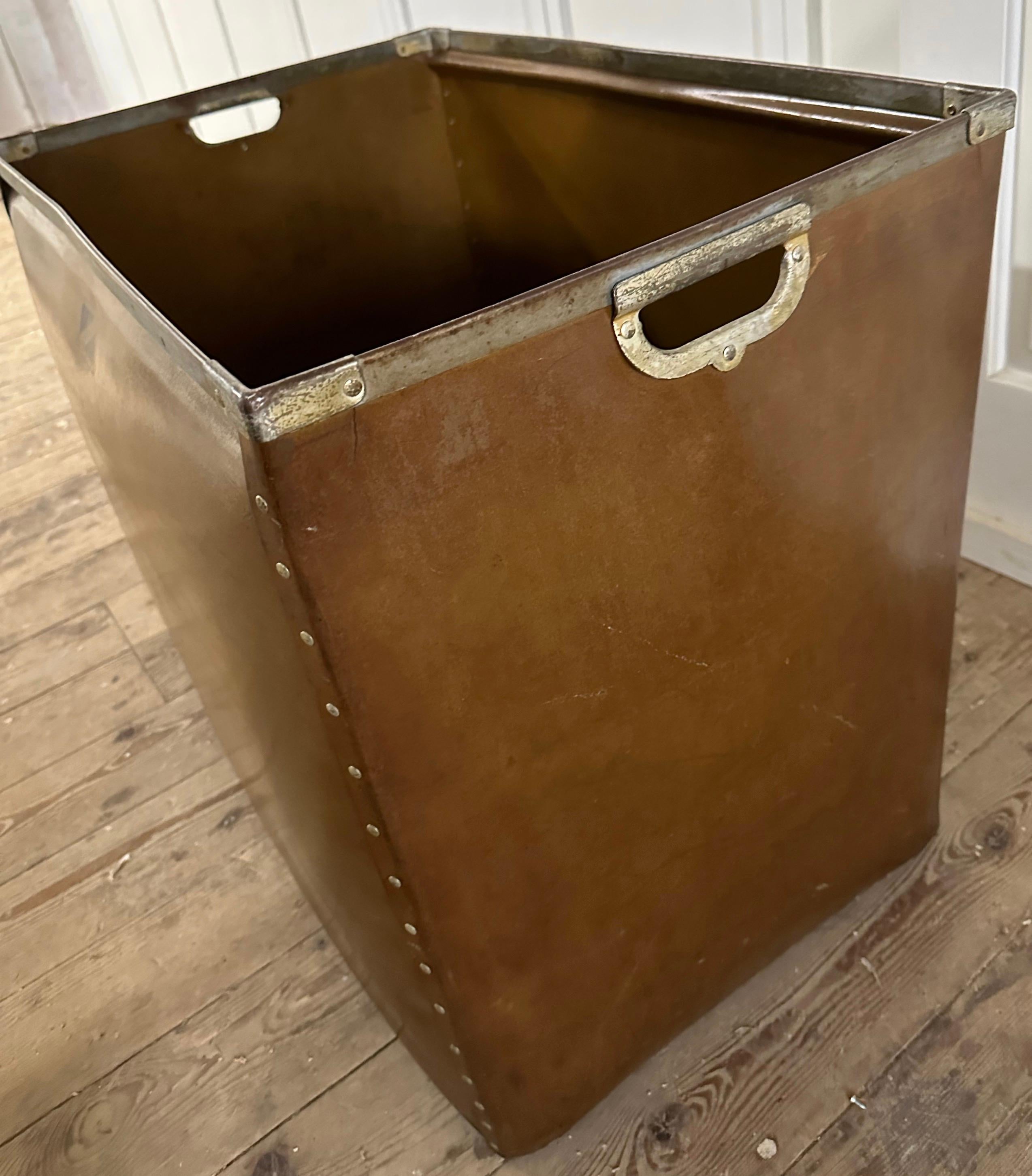 Large Industrial Mail Bin or Storage Cart In Good Condition For Sale In Sheffield, MA