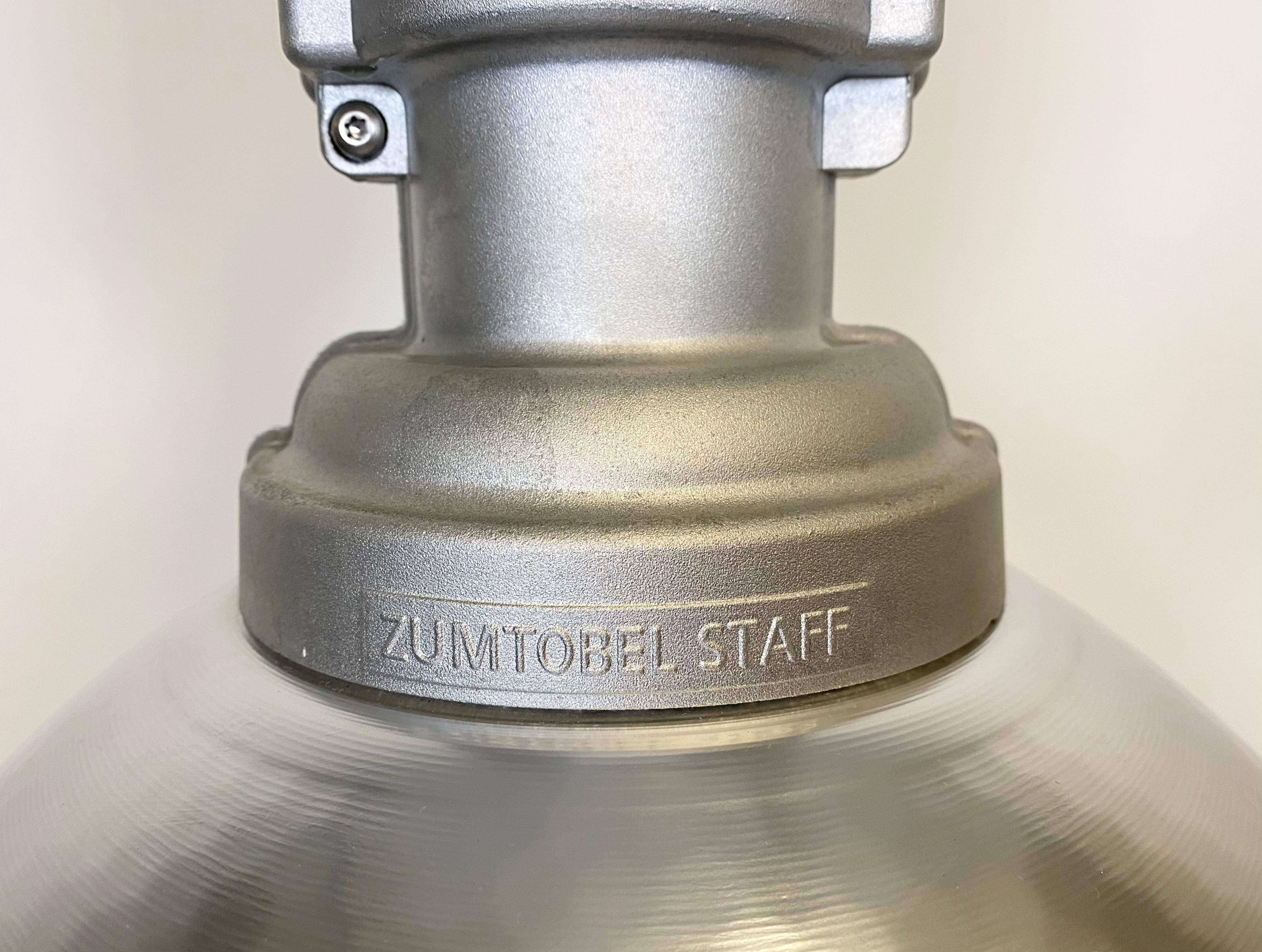 Aluminum Large Industrial Pendant Lamp by Charles Keller for Zumtobel Staff, 1990 For Sale