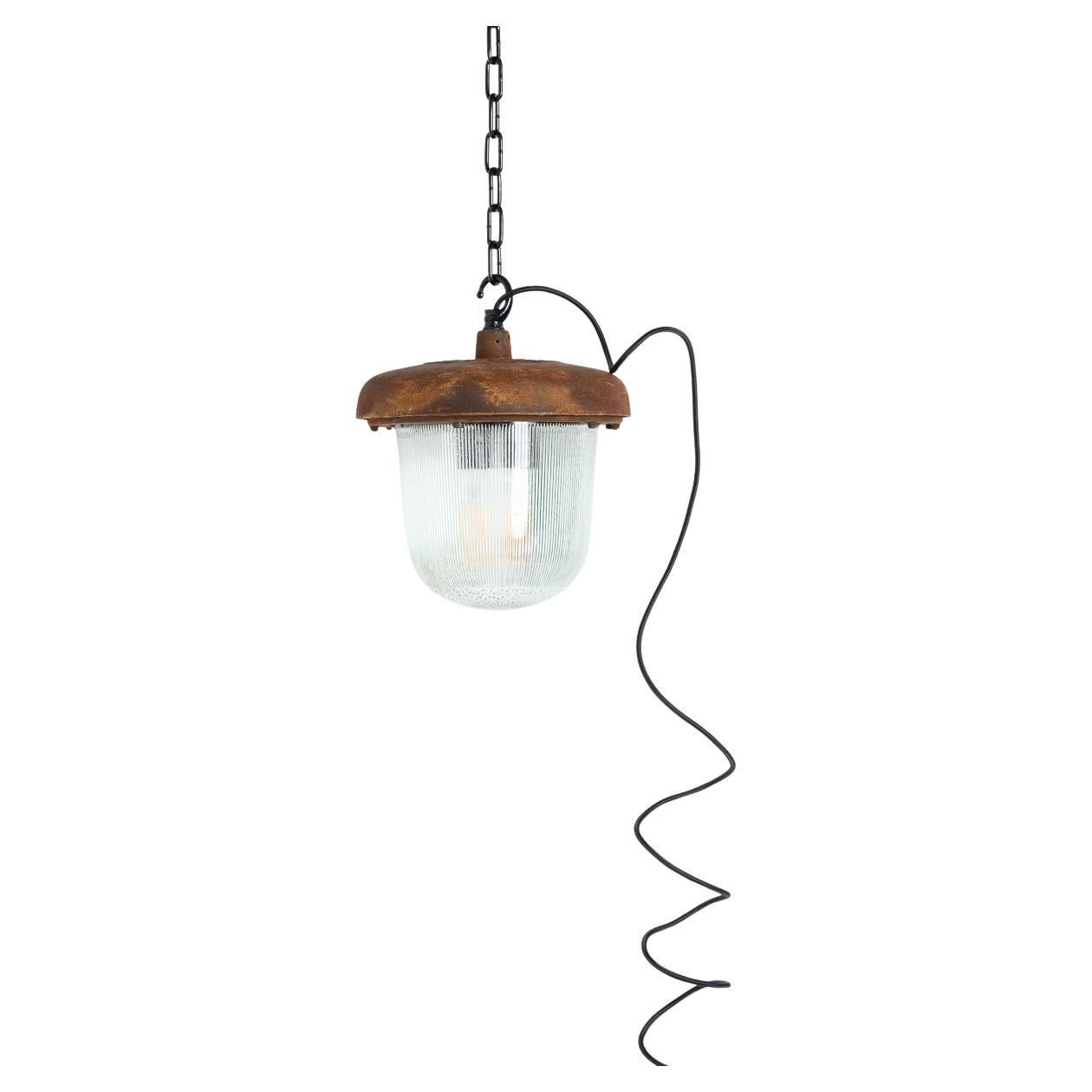 LARGE INDUSTRIAL RUSTED PENDANT LIGHTS

PRICE IS PER LIGHT

Original industrial pendants recovered from the former Eastern Bloc.

Manufactured by Polam Wilkasy circa 1960.

Heavy cast steel construction finished in our rusted finish and prismatic
