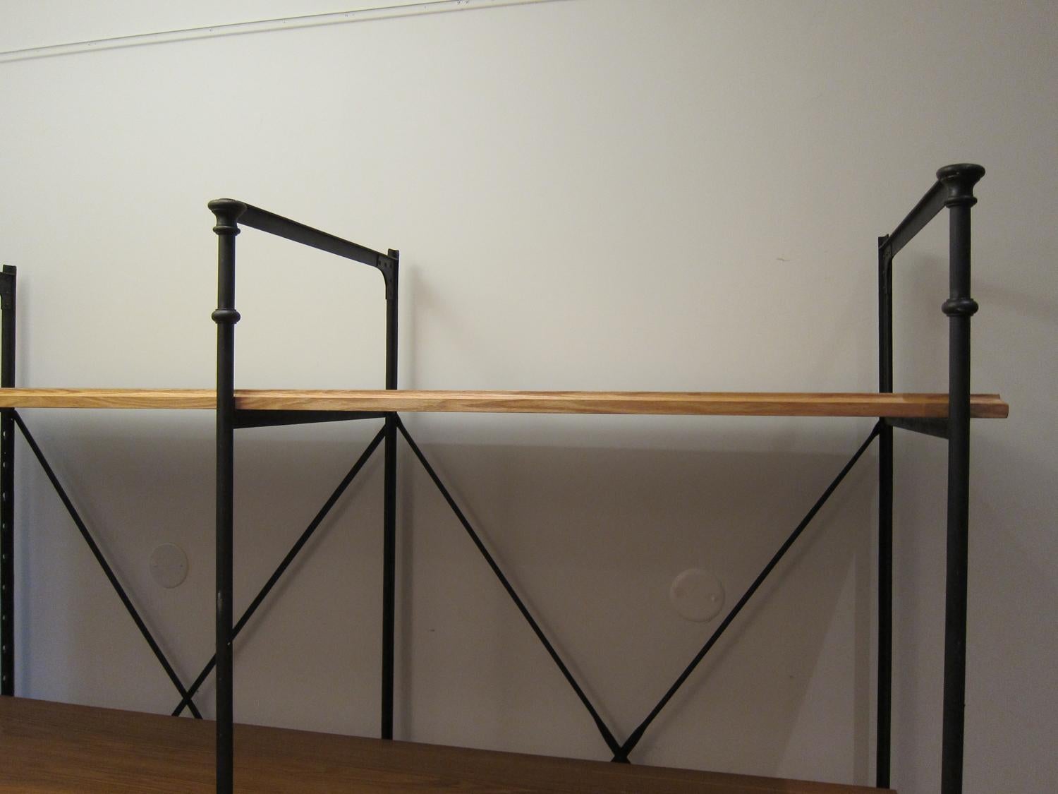 French Large Industrial Shelves or Store Display Fixture, France, 1950 For Sale