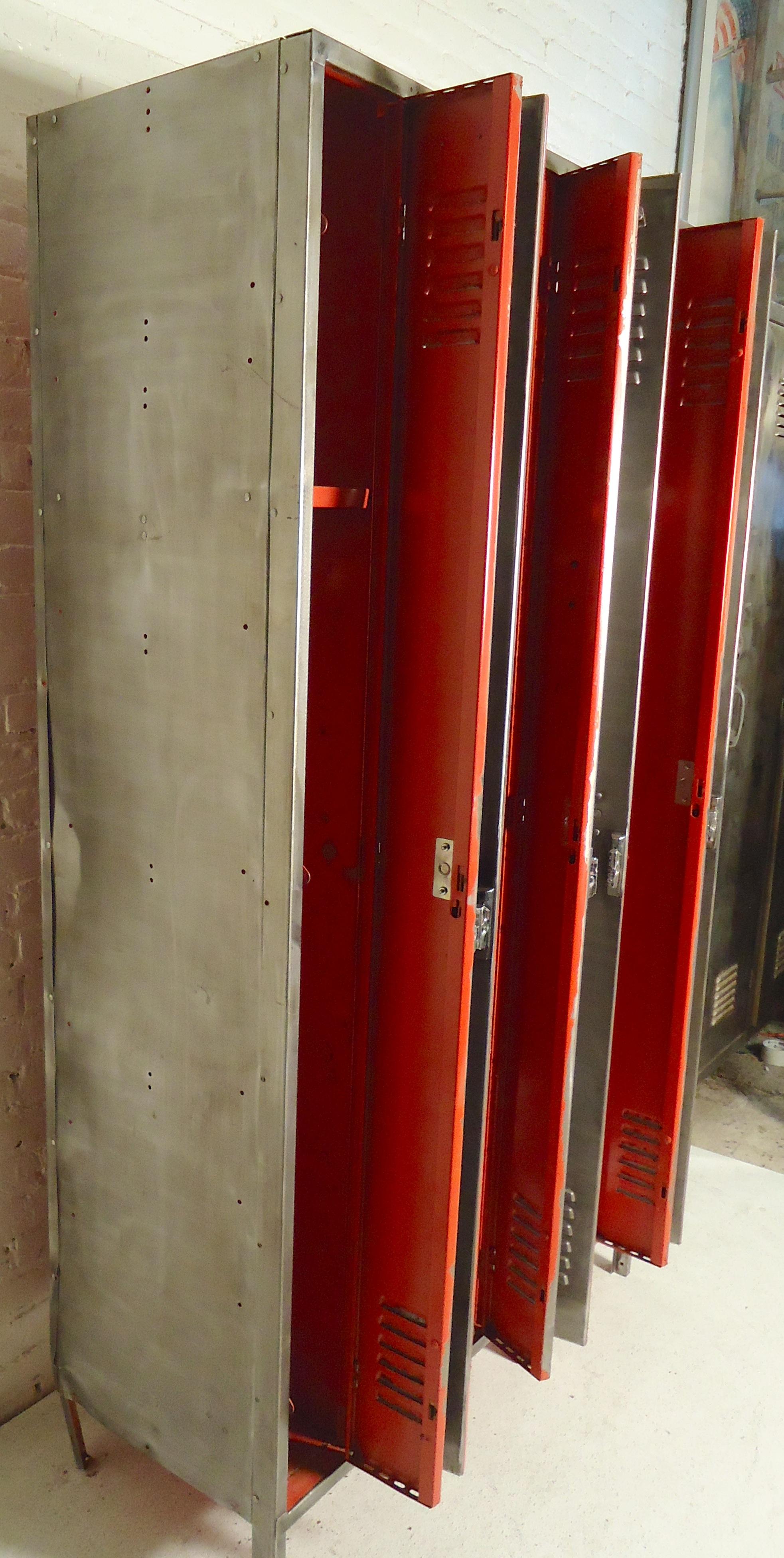 Large Industrial Six Unit Locker In Distressed Condition In Brooklyn, NY