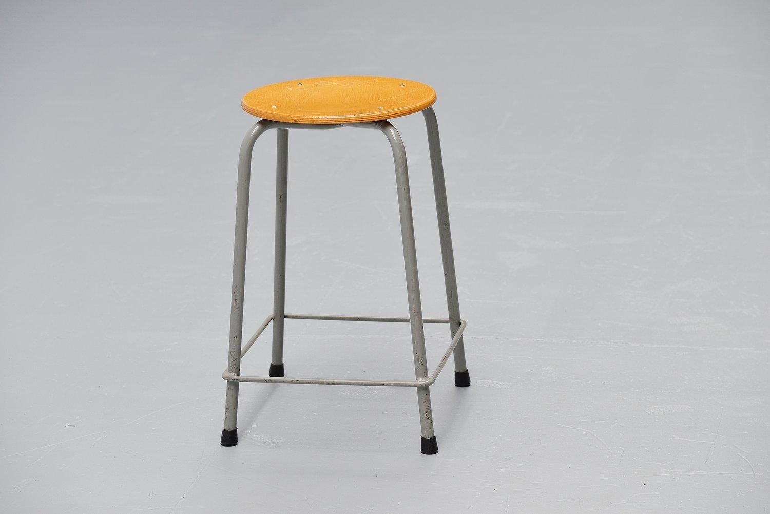 Dutch Large Industrial Stool Set by Ahrend de Cirkel, Holland, 1970