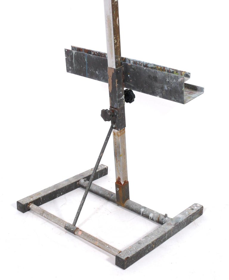 Large Industrial Style Metal Artist's Easel at 1stDibs industrial