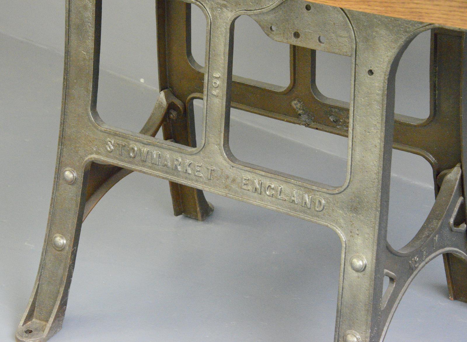 Industriel Grande table industrielle de Woods & Co, vers 1910 en vente