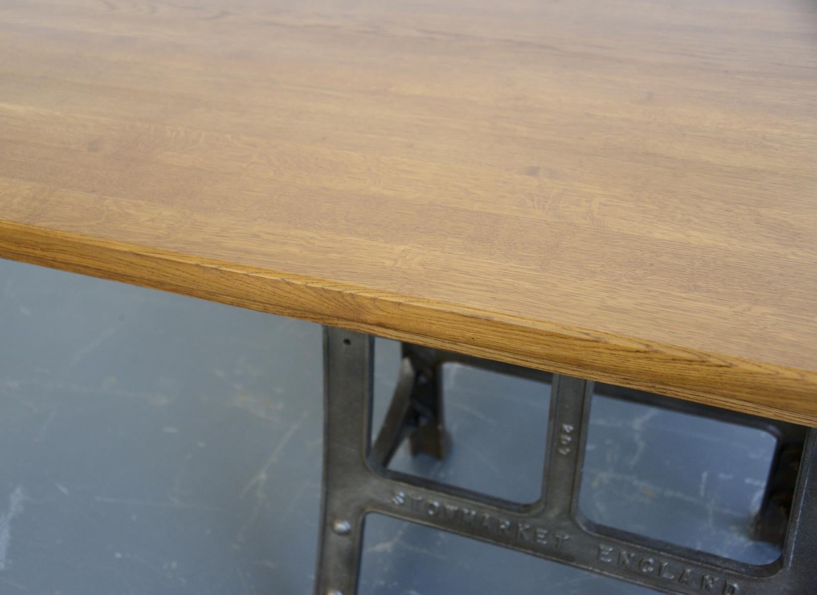 Large Industrial Table by Woods & Co., circa 1910 In Good Condition In Gloucester, GB