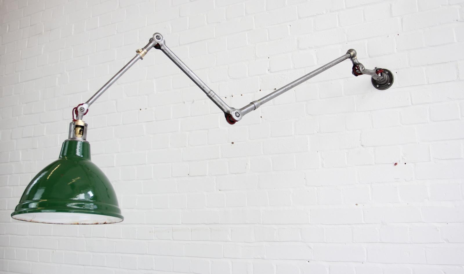 English Large Industrial Task Lamp by Dugdills, circa 1930s