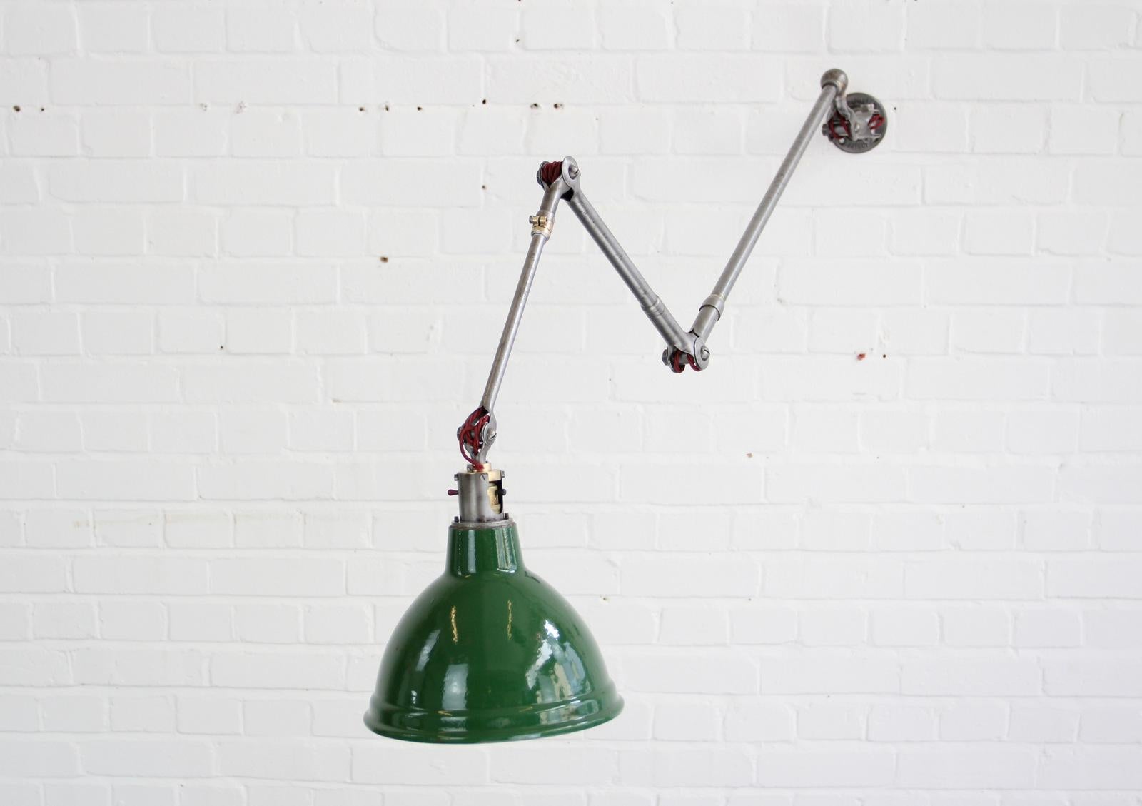 Large Industrial Task Lamp by Dugdills, circa 1930s 3