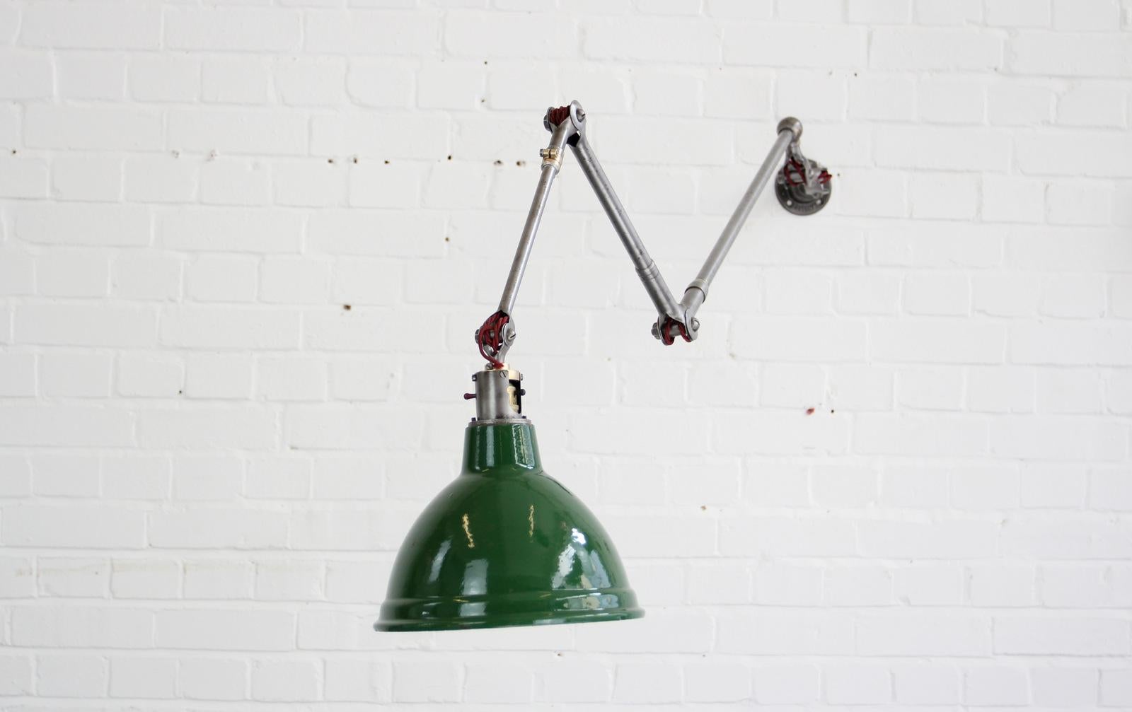 Large Industrial Task Lamp by Dugdills, circa 1930s 4