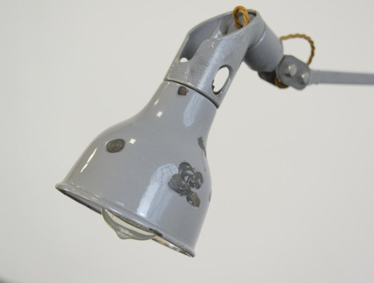 Large Industrial Task Lamp by Mek Elek, circa 1950s In Good Condition For Sale In Gloucester, GB