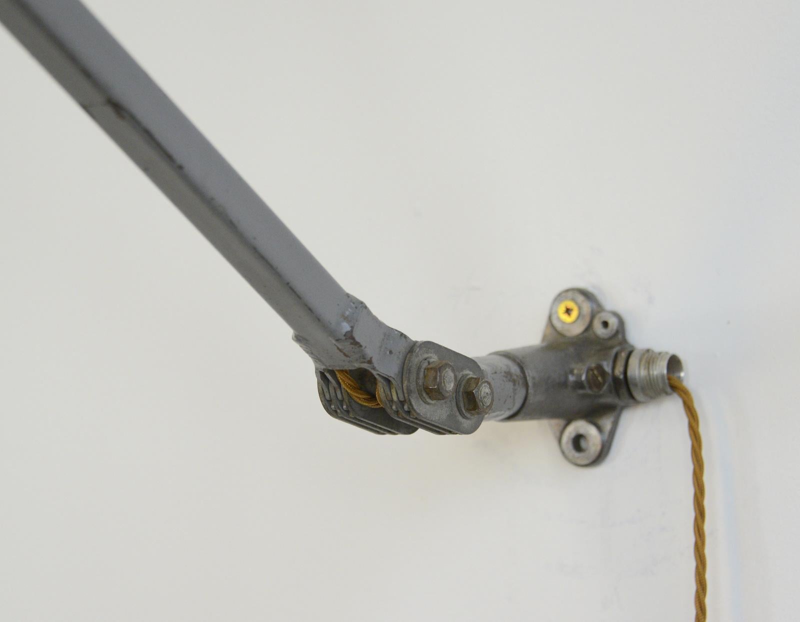 English Large Industrial Task Lamp by Mek Elek, circa 1950s