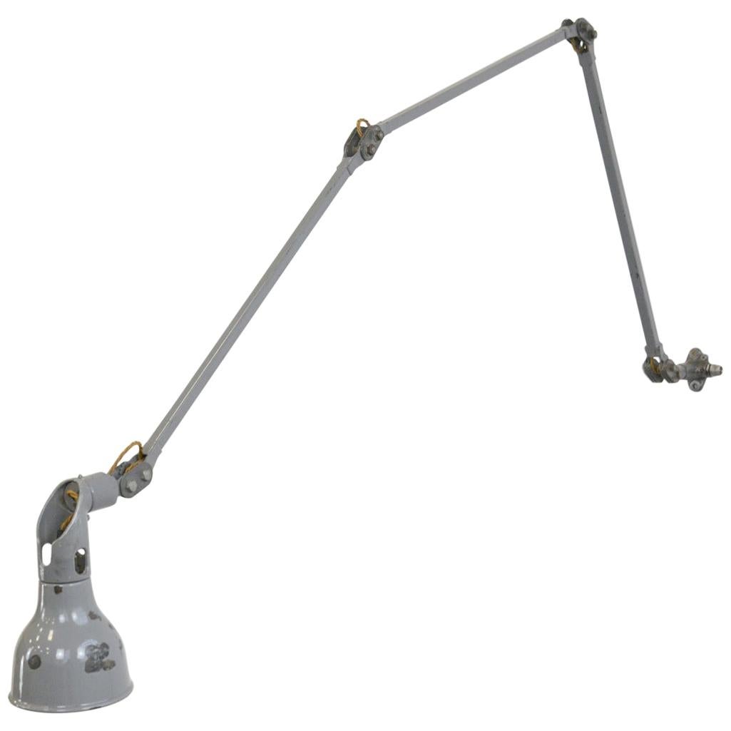 Large Industrial Task Lamp by Mek Elek, circa 1950s
